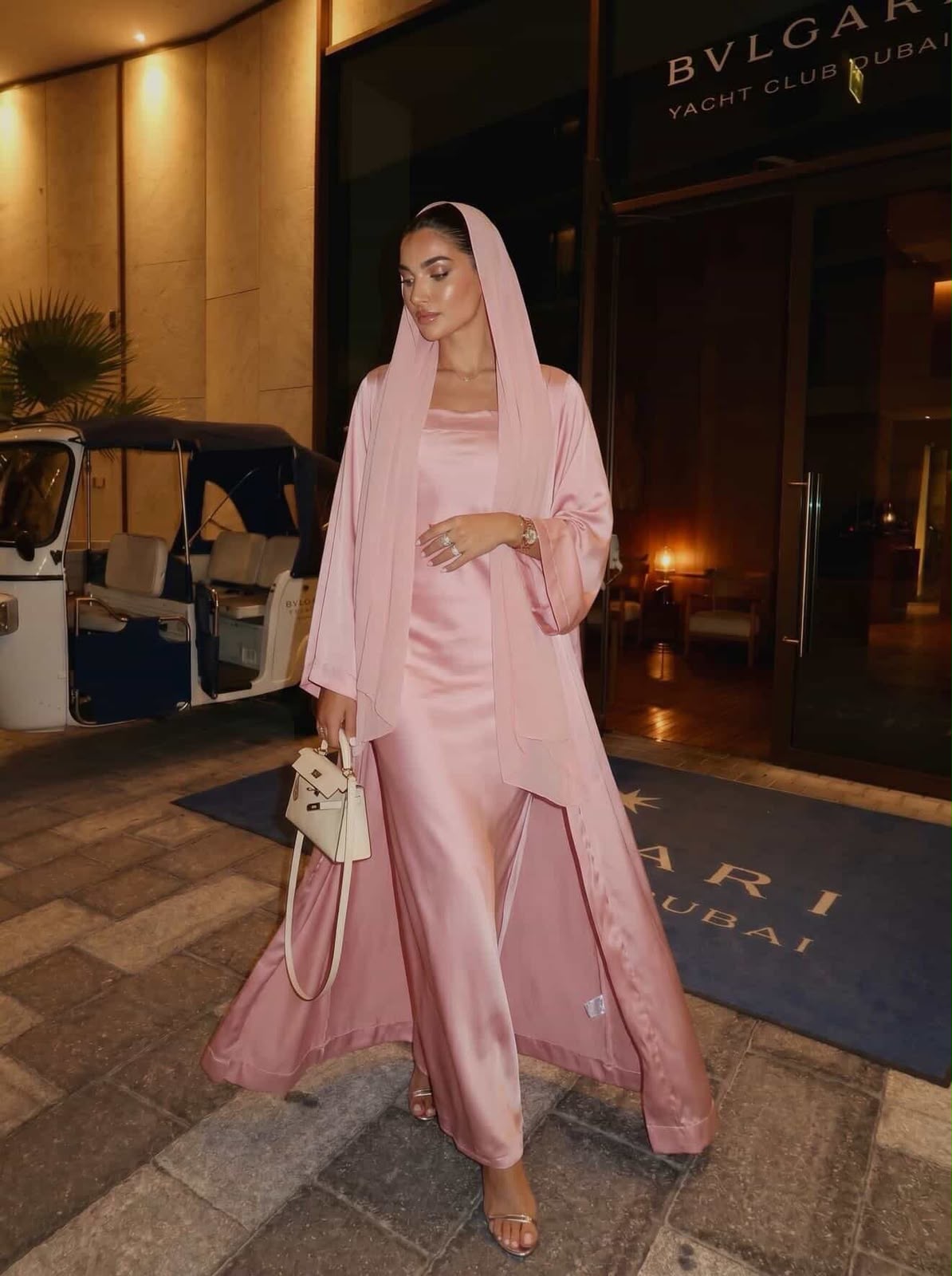 Signature Pink Abaya