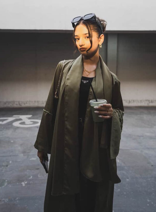 Olive Green Abaya