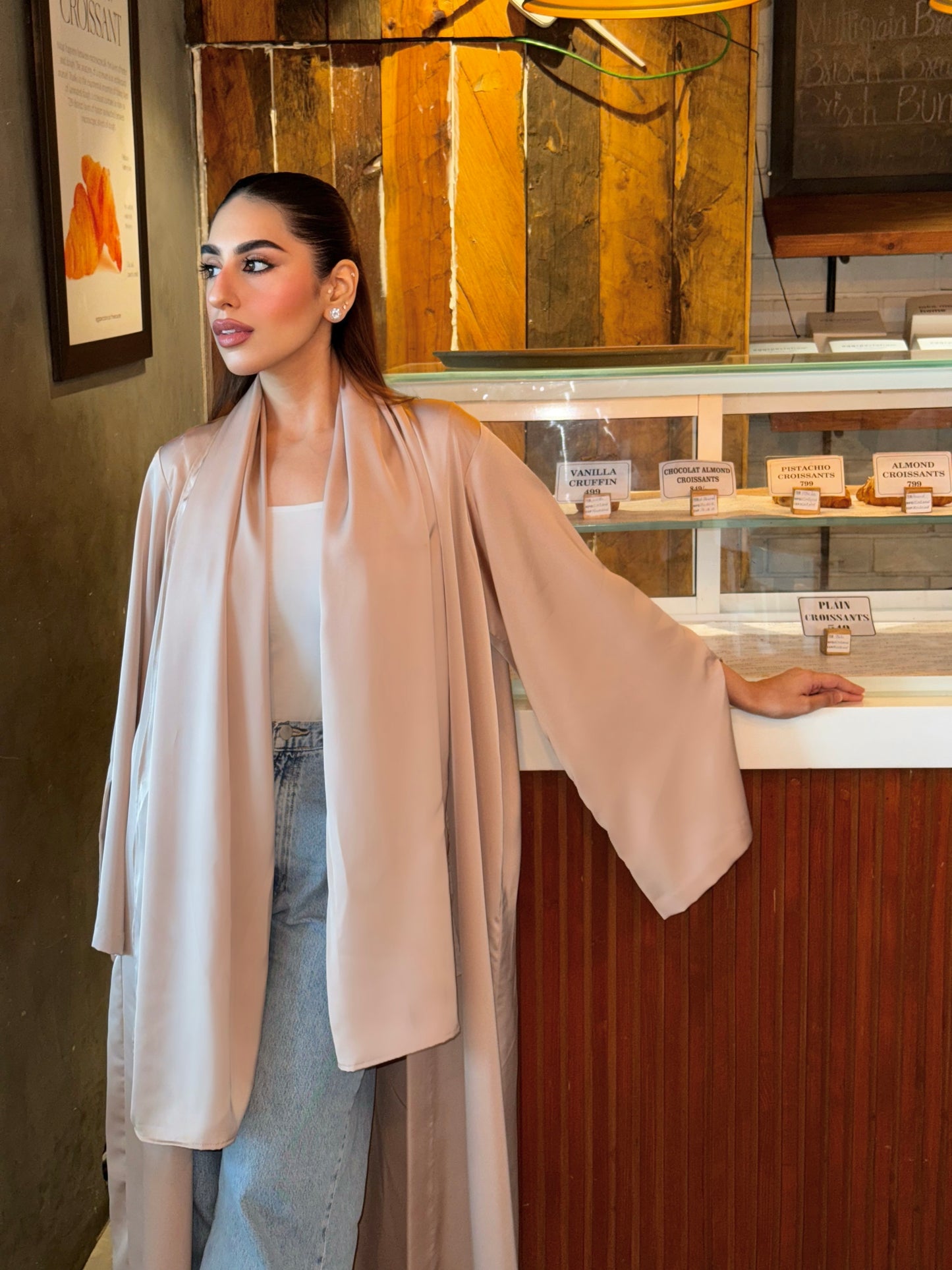 Silk Rose Elegance Abaya