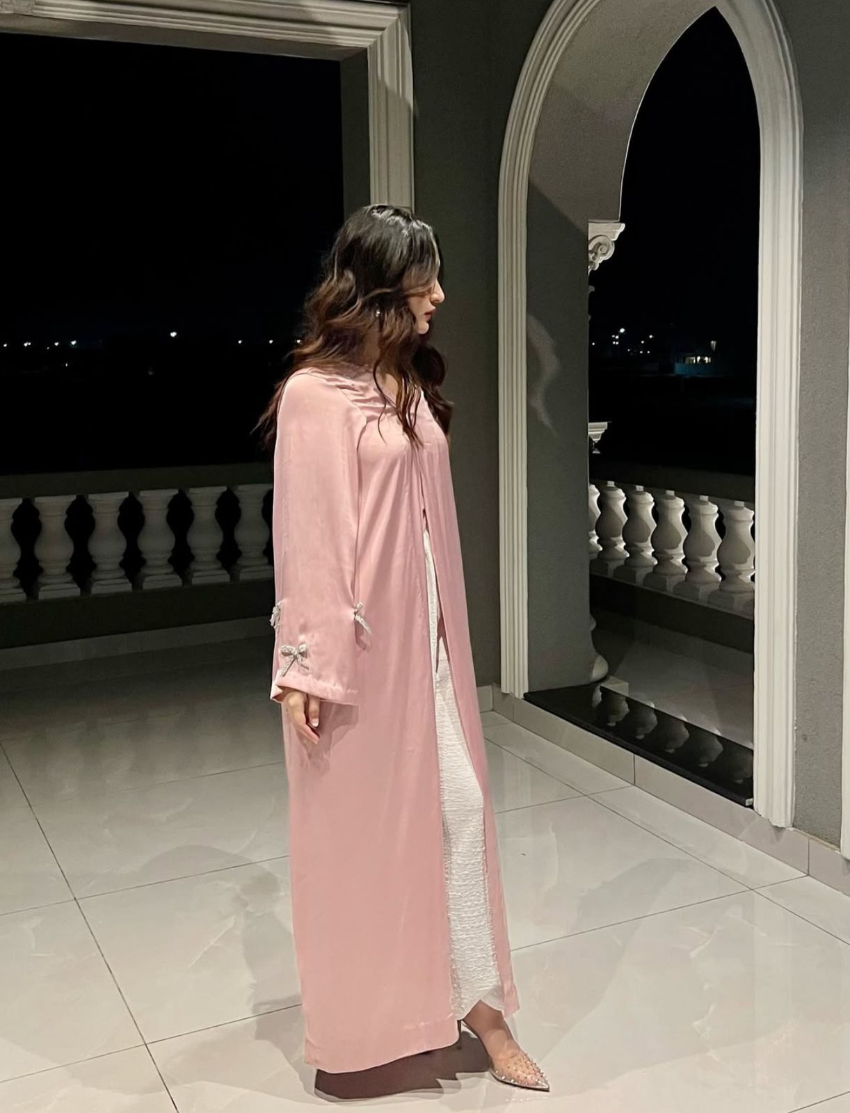 Signature Pink Abaya