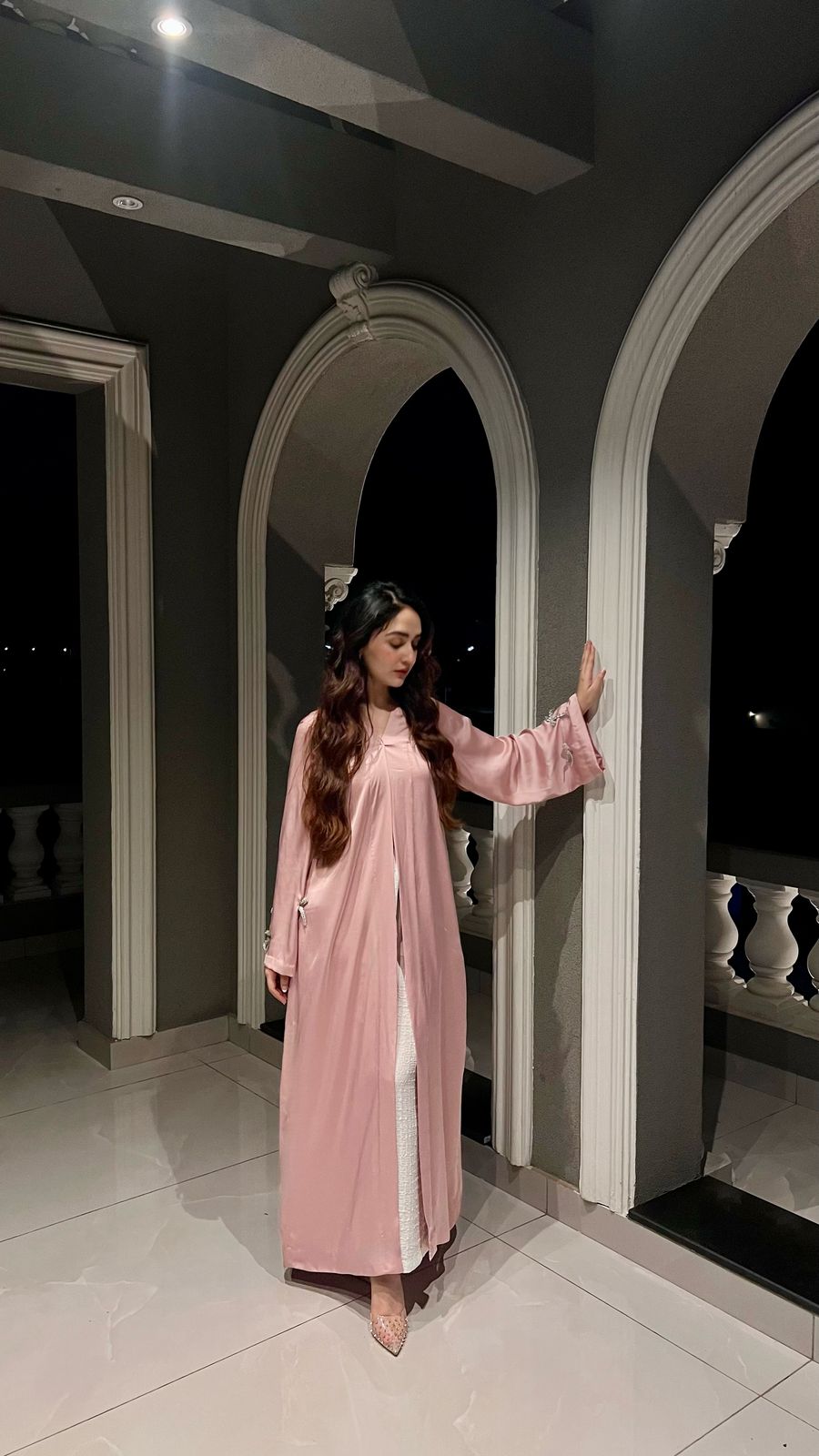 Signature Pink Abaya