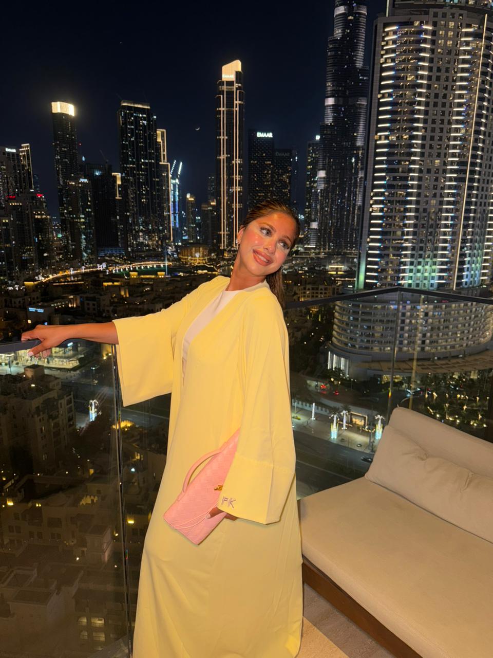 Maison Buttercream Abaya  - Butter Yellow