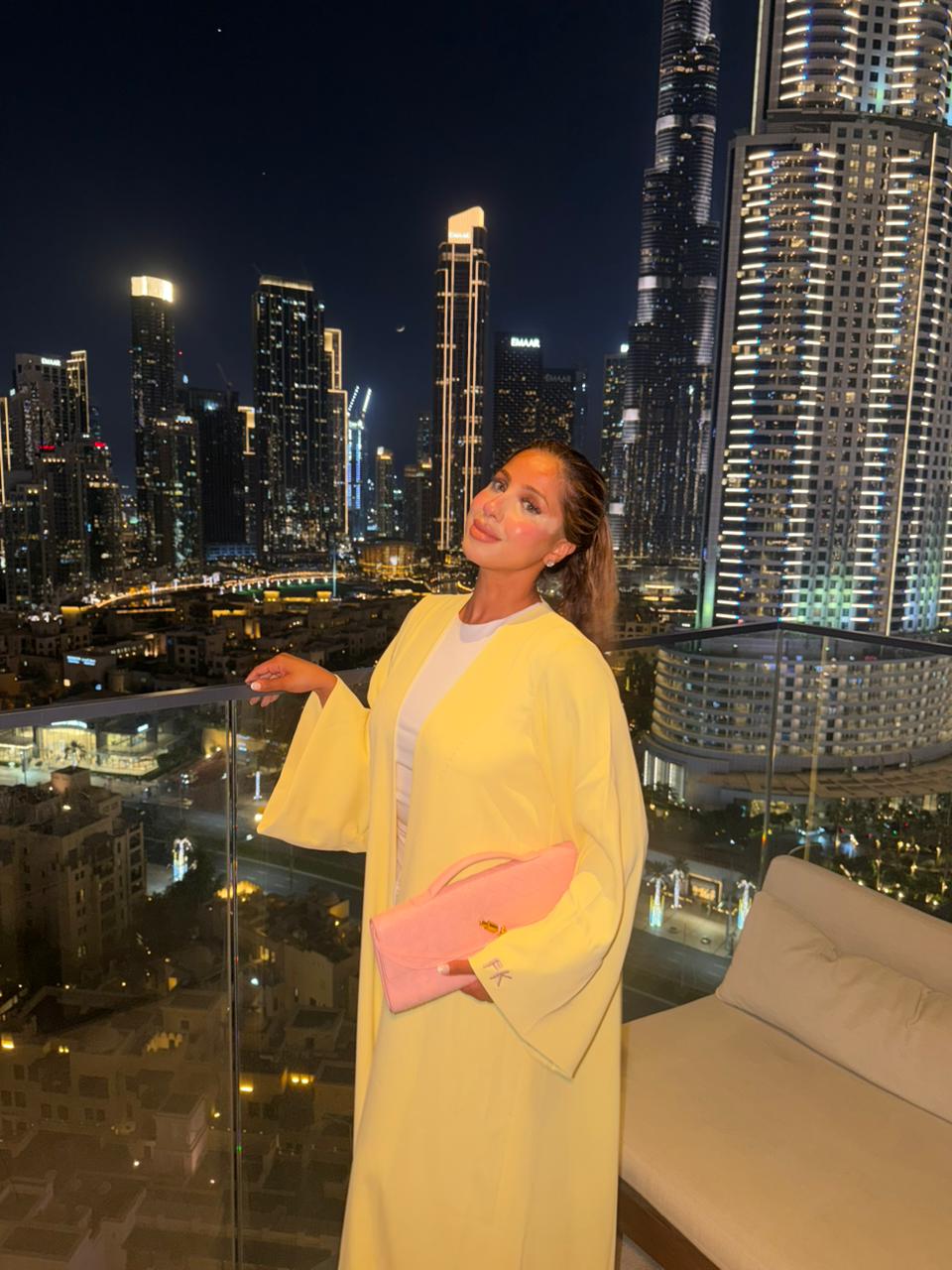 Maison Buttercream Abaya  - Butter Yellow