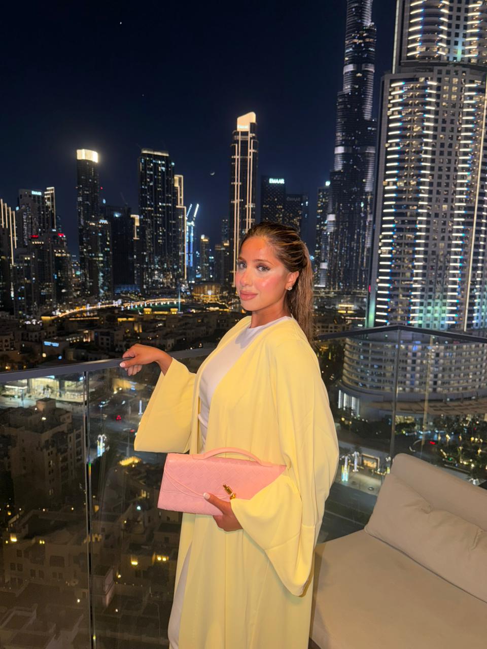 Maison Buttercream Abaya  - Butter Yellow