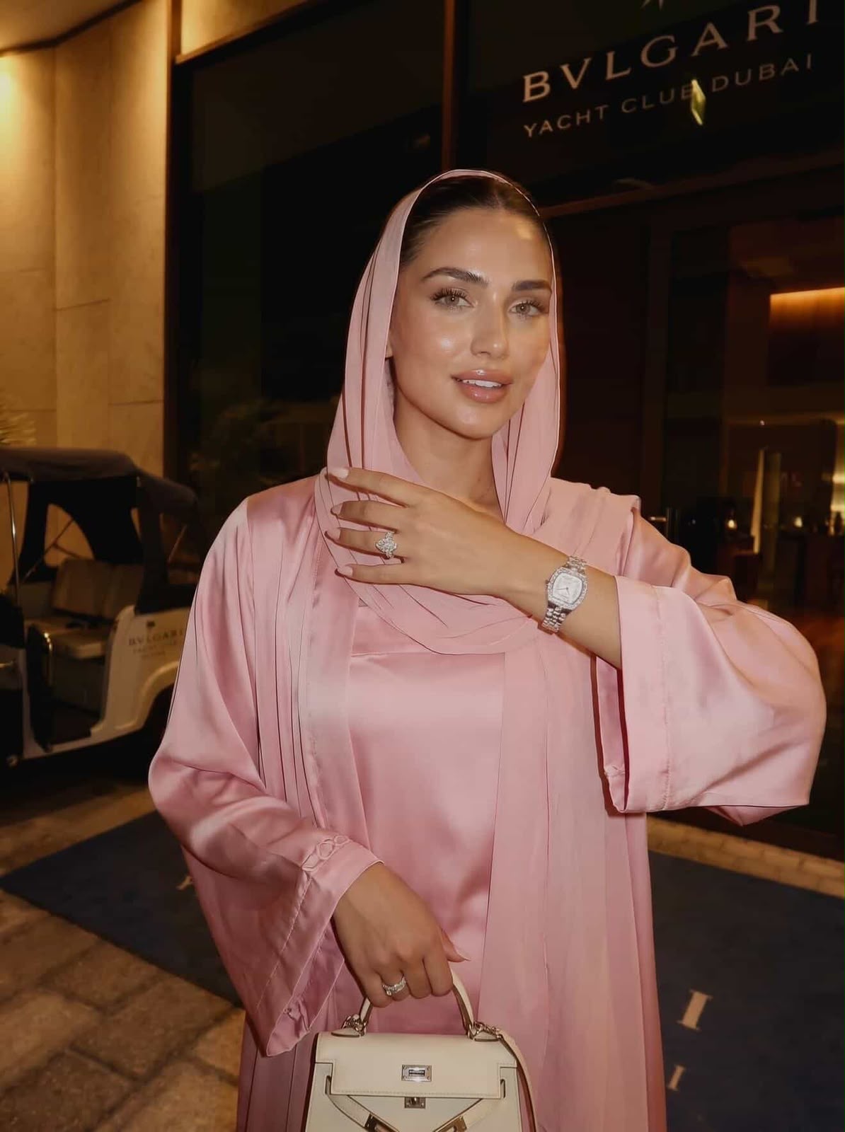Signature Pink Abaya