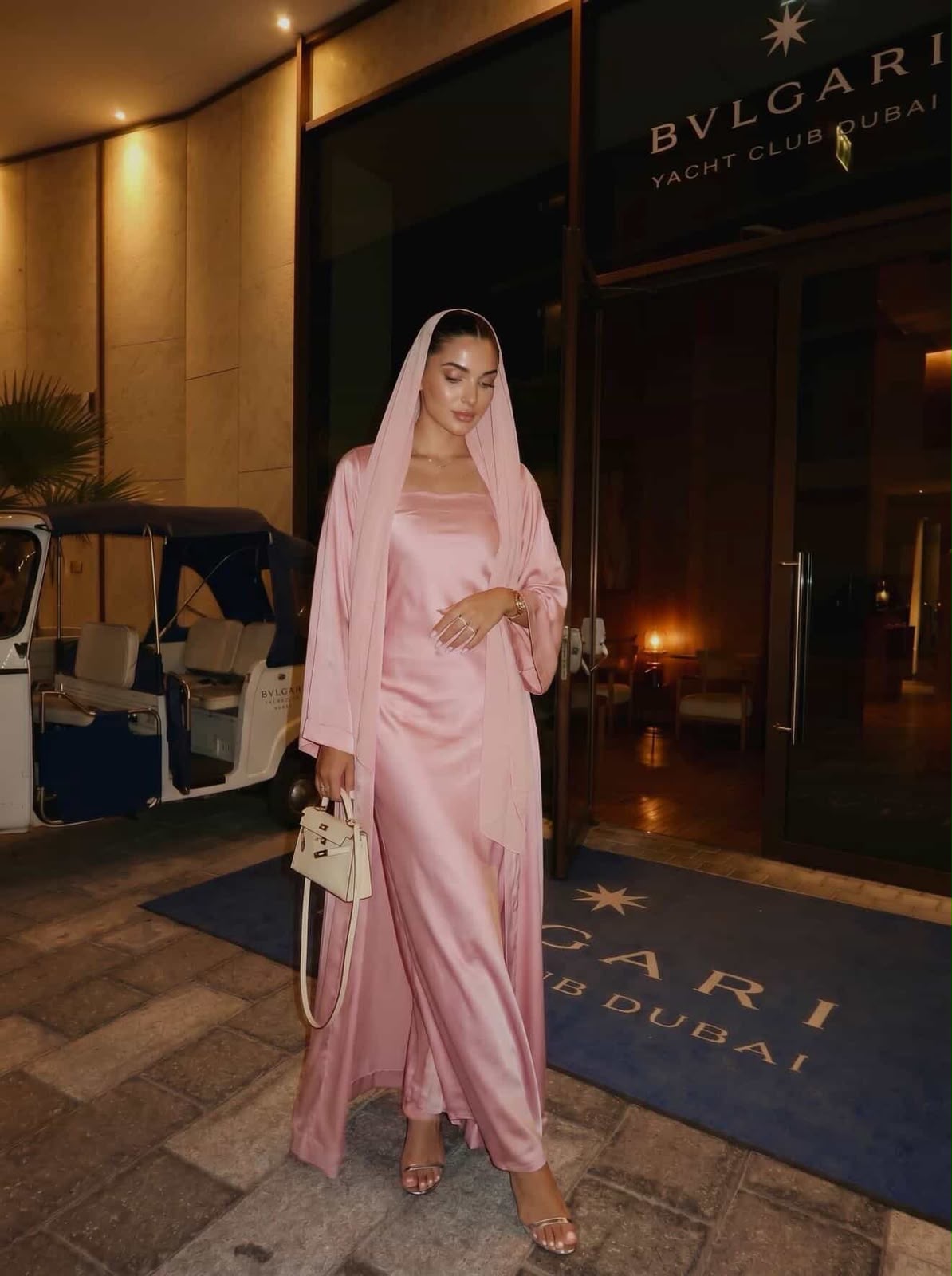 Signature Pink Abaya